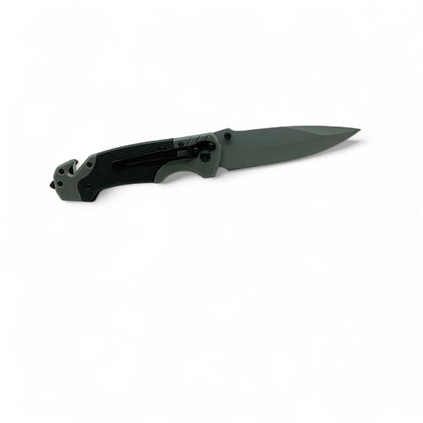 Folding 3 1/2" Blade Pocket Knife with Glass Breaker, New