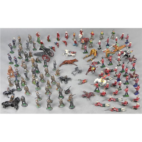 Fantastic Collection of Vintage English Lead Soldiers Figurines,
