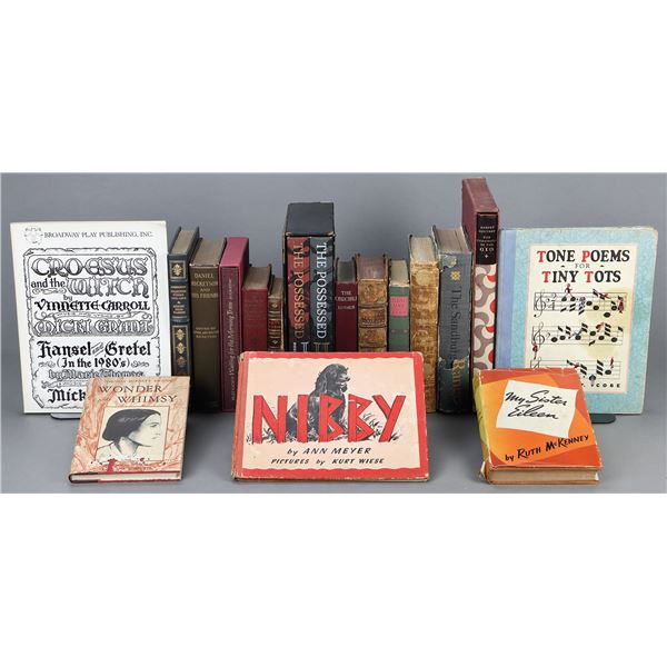 Lot of 16 Fiction and Poetry-Related Books, 