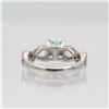 Image 3 : Lab Created Sparkling 2.5 Ct VVS1 Mint Green Moissanite Ring