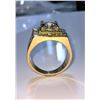 Image 6 : Men's 14 K Gold Plate 3.5 Ct VVs1 Simulated Diamond Ring