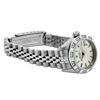 Image 4 : Rolex Ladies Stainless Steel Pyramid Diamond Bezel Date Watch