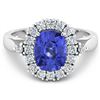 Image 2 : 14KT White Gold 2.02ct Tanzanite and Diamond Ring