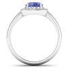 Image 4 : 14KT White Gold 1.41ct Tanzanite and Diamond Ring