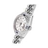 Image 3 : Rolex Ladies Stainless Steel Sapphire And Diamond Bezel Date Watch