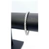 Image 3 : Sparkling 14 Kt White Gold Plated Simulated Diamond Tennis Bracelet