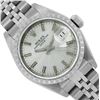 Image 2 : Rolex Ladies Stainless Steel Engine Turn Bezel Date Watch