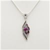 Image 1 : Natural Ruby Pendant Mounted In Solid .925 Silver