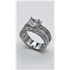 Image 2 : Stunning 1.5 Ct Princess Cut Simulated Diamond Ring
