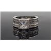 Image 7 : Stunning 1.5 Ct Princess Cut Simulated Diamond Ring