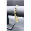 Image 2 : Sharp 24.5 Gram 14 Kt Gold Plate Curb Link Bracelet