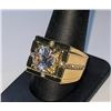 Image 2 : Men's 14 K Gold Plate 3.5 Ct VVs1 Lab Simulated Diamond Ring
