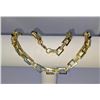 Image 10 : Huge 65.4 Gram 14 Kt Yellow Gold Plated Rolo Box Link Necklace