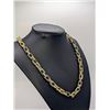 Image 3 : Huge 65.4 Gram 14 Kt Yellow Gold Plated Rolo Box Link Necklace