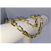 Image 8 : Huge 65.4 Gram 14 Kt Yellow Gold Plated Rolo Box Link Necklace
