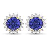 Image 1 : 14KT Yellow Gold 1.44ctw Tanzanite and Diamond Earrings