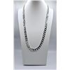 Image 2 : Huge 130 Gram 14 Kt Tri-Layered .925 Silver Plated Cuban Necklace
