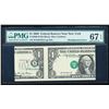 Image 1 : 2009 $1 Error New York FRN PMG 67EPQ