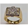 Image 6 : Men's 14 Kt Gold Plate 5.75 Ct.. Lab Simulated Diamond Ring
