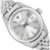 Image 2 : Rolex Ladies Stainless Steel 14K Fluted Bezel Date Watch