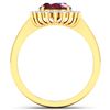 Image 4 : 14KT Yellow Gold 1.5ct Ruby and Diamond Ring