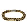 Image 5 : Huge 50 Gram Yellow 14 Kt Gold Plate Cuban Curb Link Bracelet