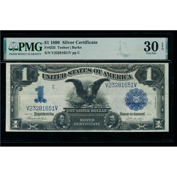 1899 $1 Black Eagle Silver Certificate PMG 30EPQ