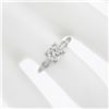 Image 3 : Vintage Platinum 0.75 ctw Old Cut Fiery Diamond in Square Basket Engagement Ring