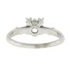 Image 7 : Vintage Platinum 0.75 ctw Old Cut Fiery Diamond in Square Basket Engagement Ring