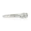 Image 5 : 18k White Gold 1.24 ctw Round Ideal Low Profile Diamond 5 Stone Stack Band Ring
