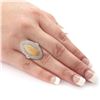 Image 4 : 4.81 ctw Opal and 1.59 ctw Diamond 14K White Gold Ring