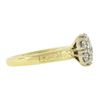 Image 4 : Vintage 18k TT Gold 0.80 ctw Round Cut Prong Fiery Diamond Flower Cluster Ring