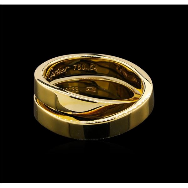 Cartier 18KT Yellow Gold Nouvelle Vague Paris Crossover Band Ring