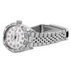 Image 4 : Rolex Ladies Stainless Steel Silver Diamond and 18K Gold Pyramid and Diamond Bez