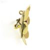 Image 6 : Antique Victorian 14k Gold GIA Lab Grown Old Round Ruby Flower Star Pin Brooch