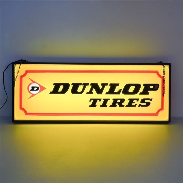 Authentic Dunlop Tires Light-Up Advertising Sign