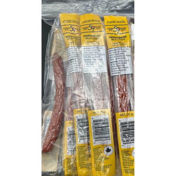 12-Pack of 50g Mild Pepperoni Sticks – Net Weight 650g