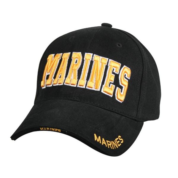 Rothco Marines Black Adjustable Hat, Style 9437