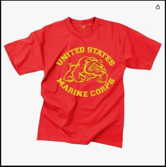 T-Shirt Ringer Royal Marine Bulldog Commando Soldato Uomo FotL T-Shirt Ringer Royal Marine Bulldog Commando Soldato Uomo FotL