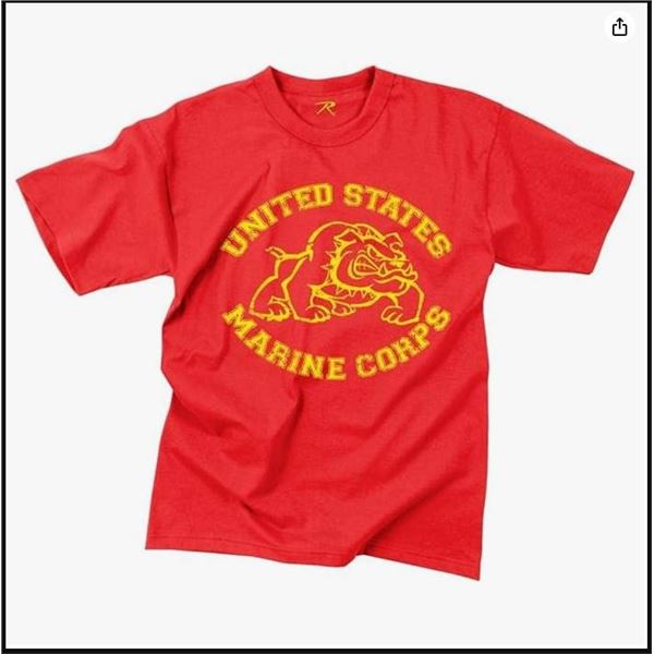 Rothco RO-61163-L U.S. Marine Bulldog T-Shirt, Small, 100% Cotton