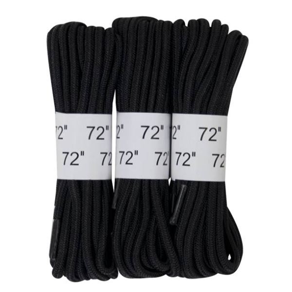 Rothco Military Grade 72-Inch Boot laces Black , 3 Pairs
