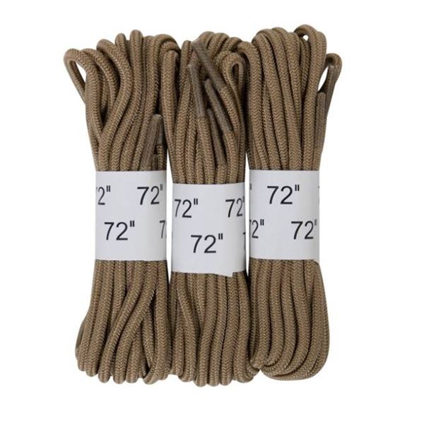 Rothco Military Grade 72-Inch Shoelaces Desert Tan , 3 Pairs