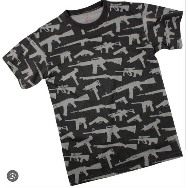 Rothco Tees & Tanks Collection Short Sleeve T-Shirt With Rifle Graphics – Medium