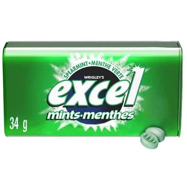 Excel Mints – 8 Packs, 34g Each