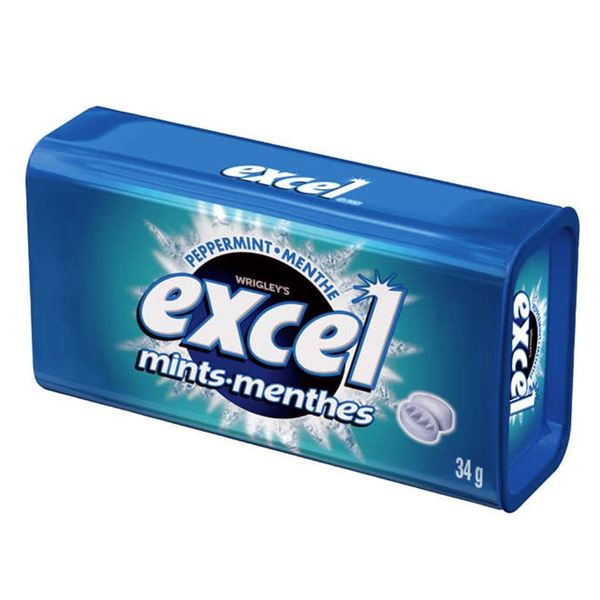 Excel Peppermint Mints Multipack with 8 Units (34 g Each)
