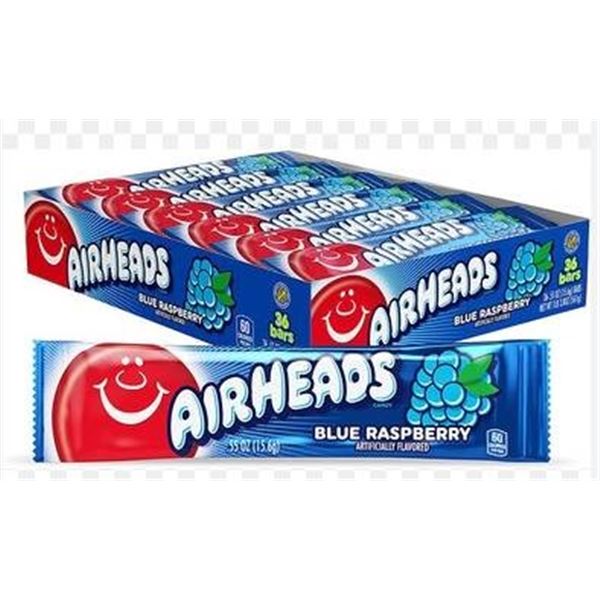 Airheads Blue Raspberry 36 Bars Multipack
