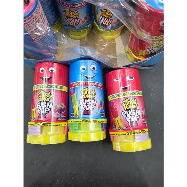 Triple Power Push Pop Assorted Candy – 15 Pieces