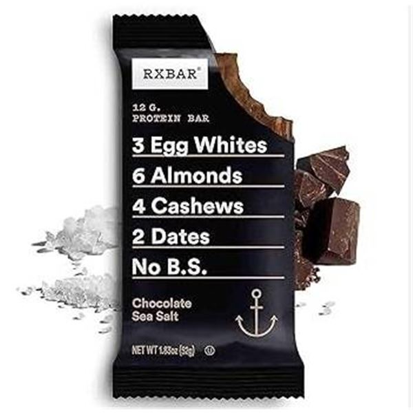 RXBAR Chocolate Sea Salt Protein Bar – 12 Bars