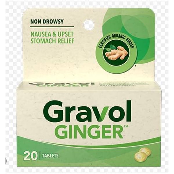 Gravol Ginger 2×20 Tablets Non-Drowsy