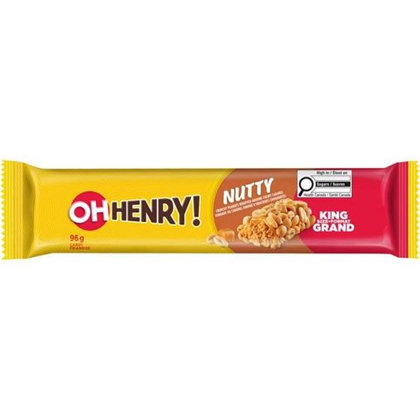 Oh Henry! Nutty King Size Grand Bars, 18 x 96 g